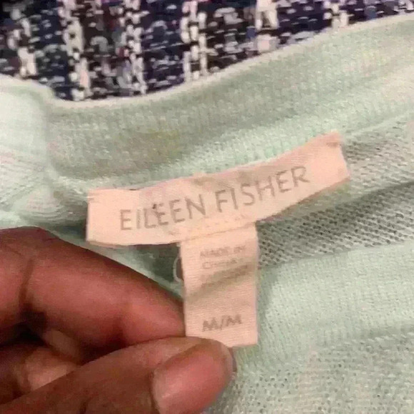 Eileen Fisher Mint Green Top - Picture 3 of 3